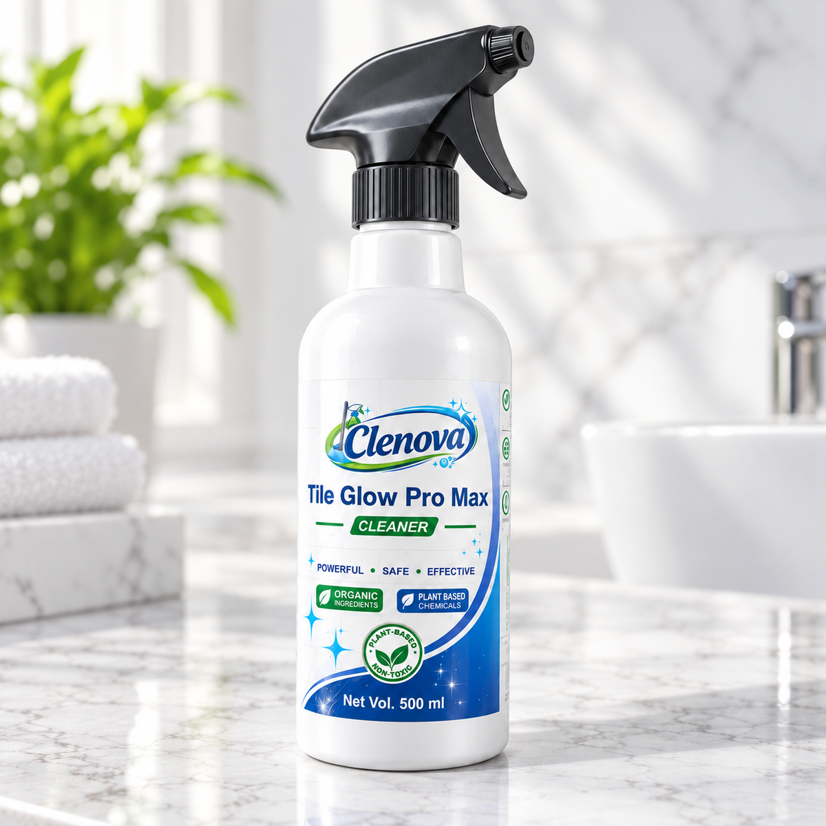 Clenova Tile Glow Pro Max Tile Cleaner Spray