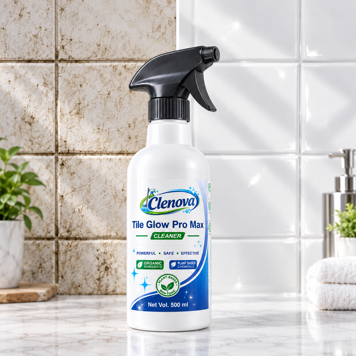 Clenova Tile Glow Pro Max Tile Cleaner Spray