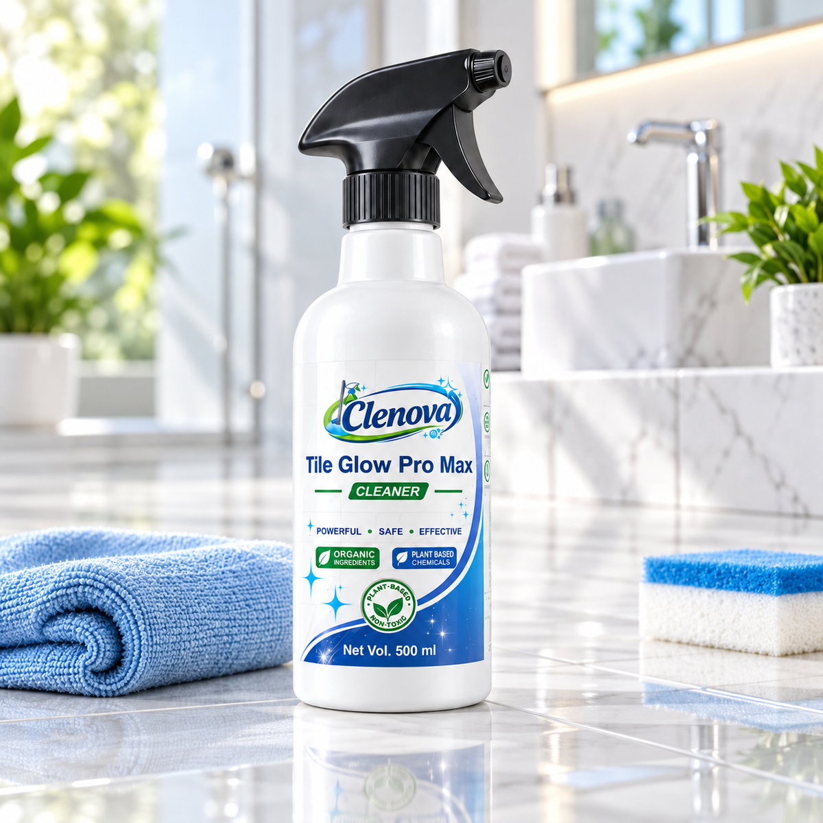 Clenova Tile Glow Pro Max Tile Cleaner Spray