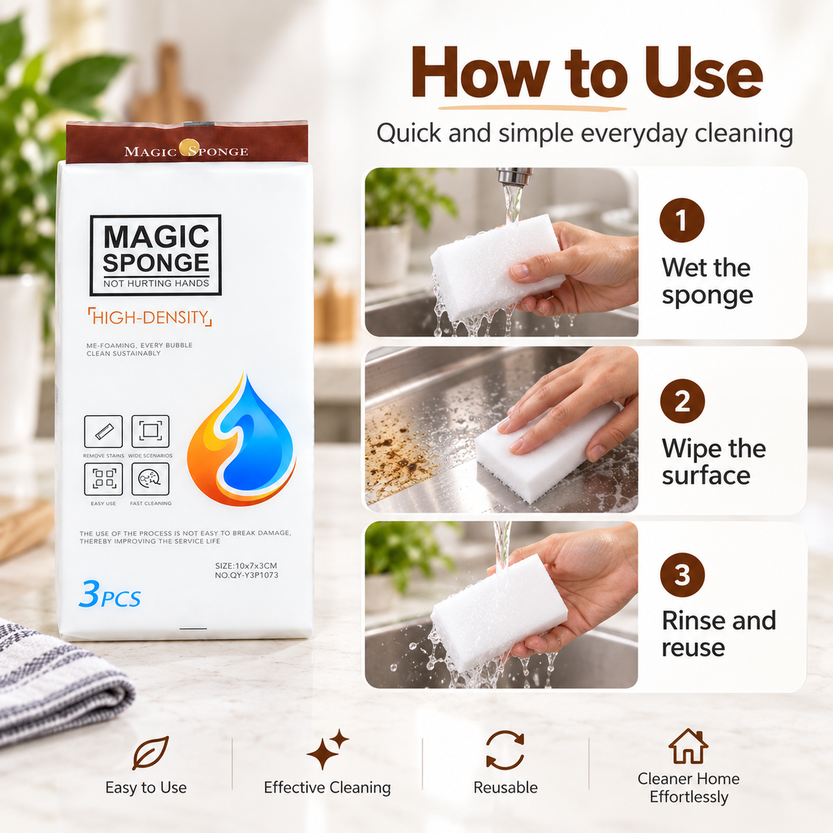 Clenova Multipurpose Magic Cleaning Sponge