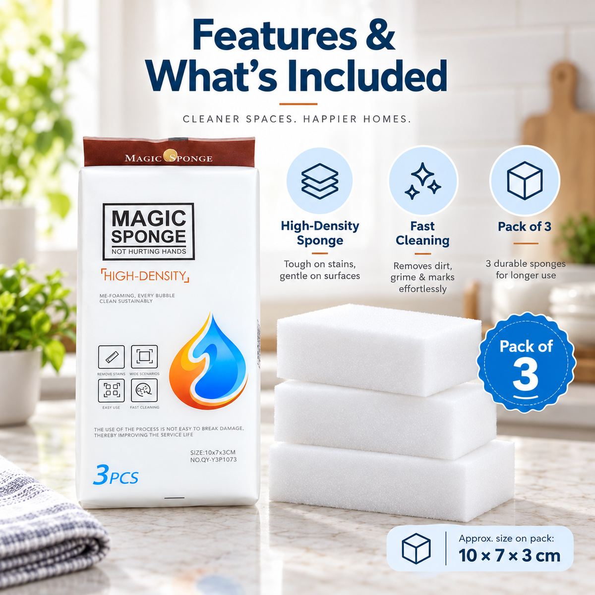 Clenova Multipurpose Magic Cleaning Sponge