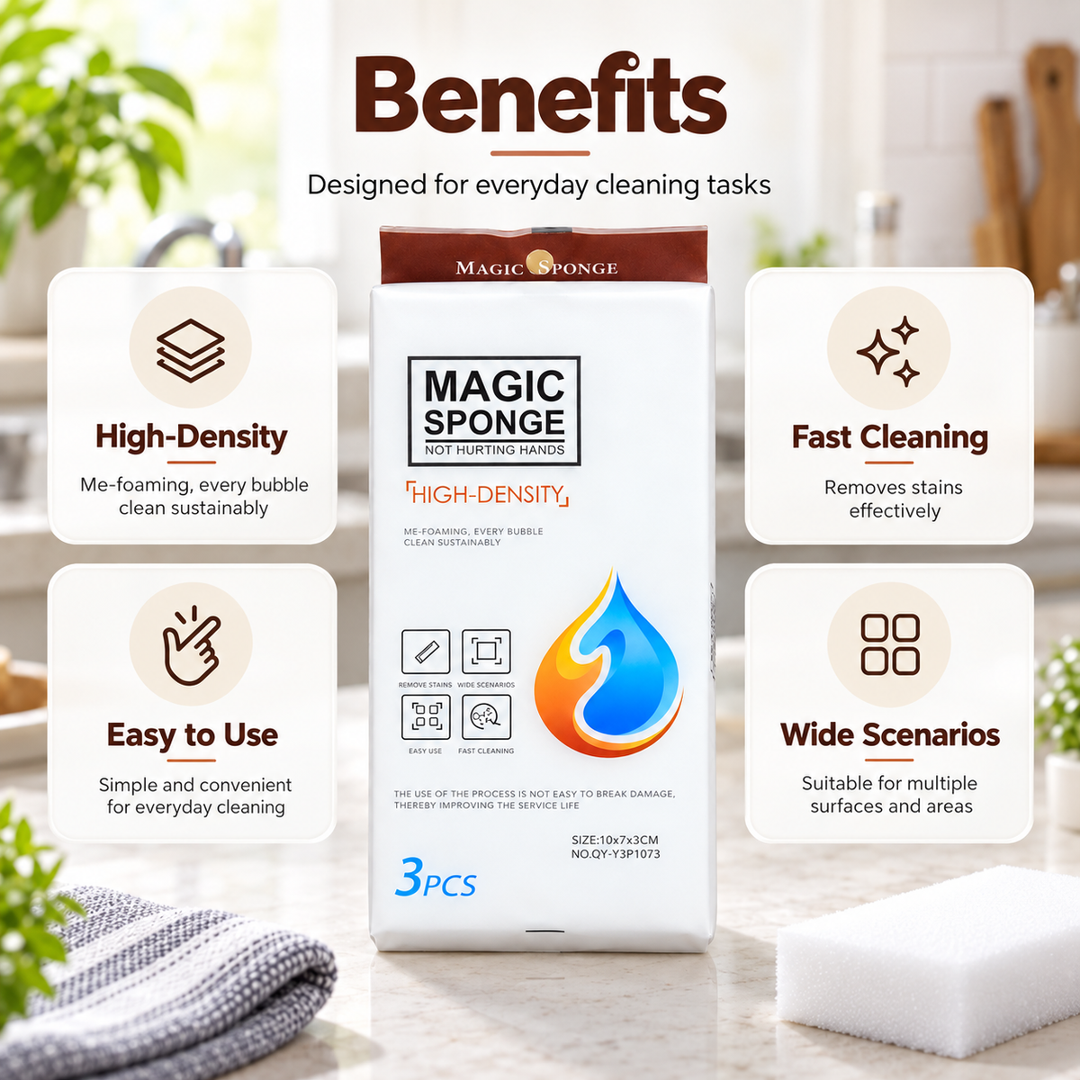 Clenova Multipurpose Magic Cleaning Sponge